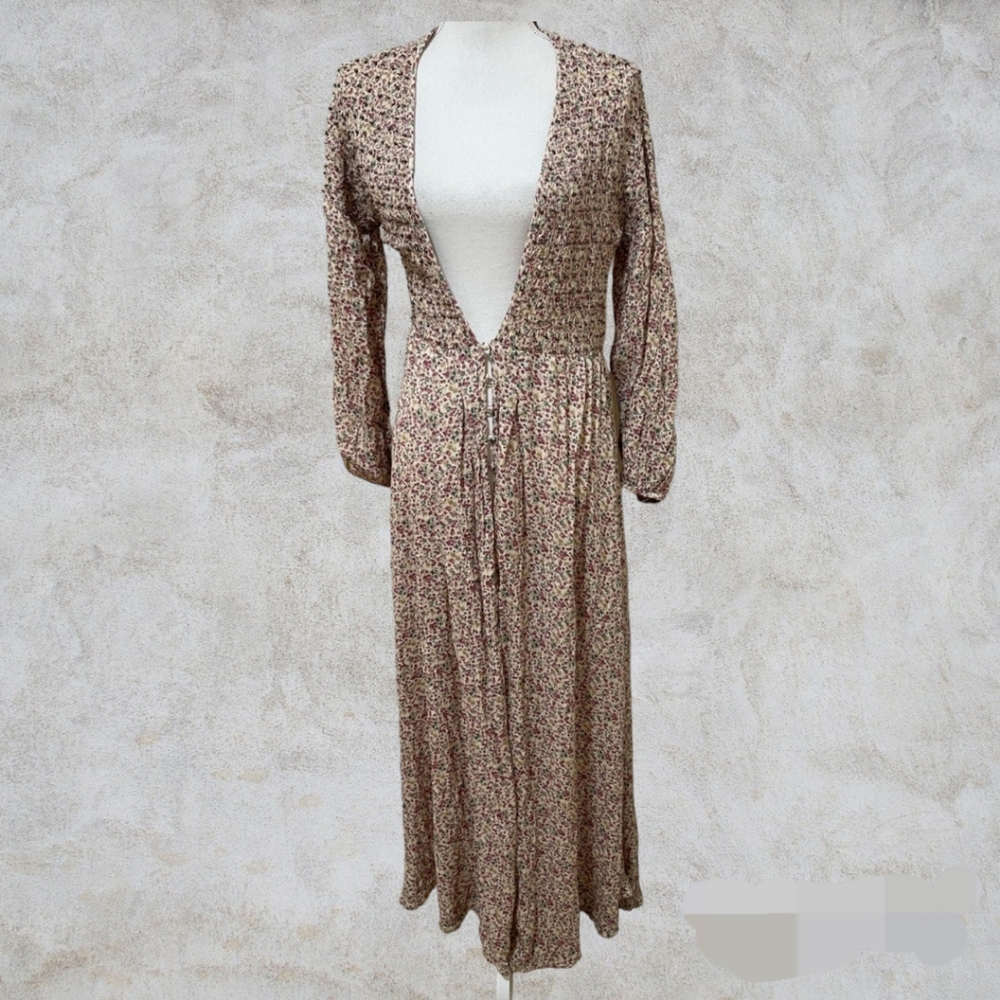 Free People Beaded Long Sleeve Duster / Dress - Picture 4 of 9